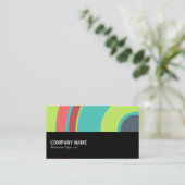 Halbweg 0114 - Farbiger Kreis 04 Visitenkarte (Stehend Vorderseite)