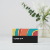 Halbweg 0118 - Farbiger Kreis 05 Visitenkarte (Stehend Vorderseite)