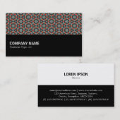 Halbweg 0132 - Geometrisches Muster 010 Visitenkarte (Vorne/Hinten)