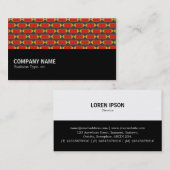 Halbweg 0134 - Geometrisches Muster 012 Visitenkarte (Vorne/Hinten)