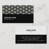 Halbweg 0137 - Geometrisches Muster 015 Visitenkarte (Vorne/Hinten)