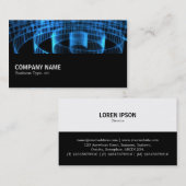 Halbweg 028 - Blue Spiral Visitenkarte (Vorne/Hinten)