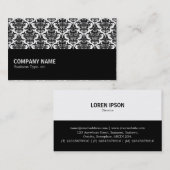 Halbweg 052 - Damask Muster Visitenkarte (Vorne/Hinten)