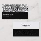 Halbweg 05 - Abstraktes Netzwerk Visitenkarte (Vorne/Hinten)