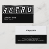 Halbweg 088 - Retro Visitenkarte (Vorne/Hinten)