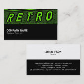 Halbweg 091 - Retro ist grün Visitenkarte (Vorne/Hinten)