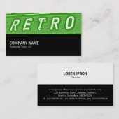Halbweg 093 - Retro is Green 02 Visitenkarte (Vorne/Hinten)