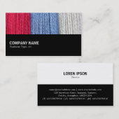 Halbweg - dunkler Thread Visitenkarte (Vorne/Hinten)