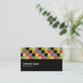 Halbweg - Farbquadrate 06 Visitenkarte (Stehend Vorderseite)