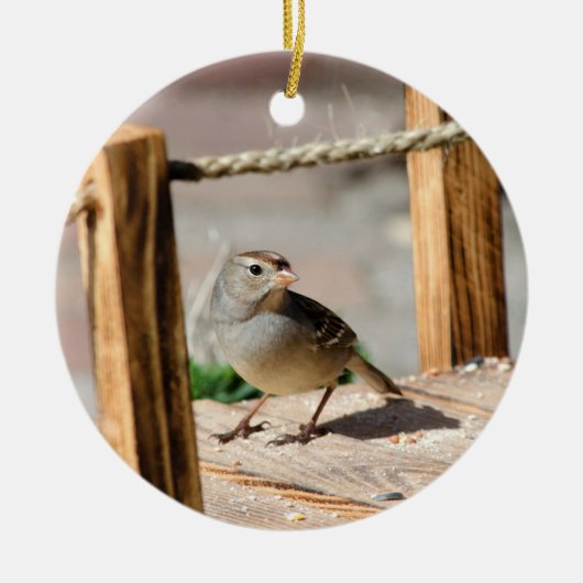 Halbweg über die Brücke Keramik Ornament (Vorne)