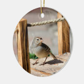 Halbweg über die Brücke Keramik Ornament (Links)