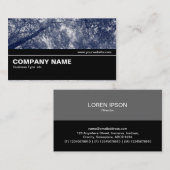 Halbweg V2 014 - Blauer Herbst Visitenkarte (Vorne/Hinten)