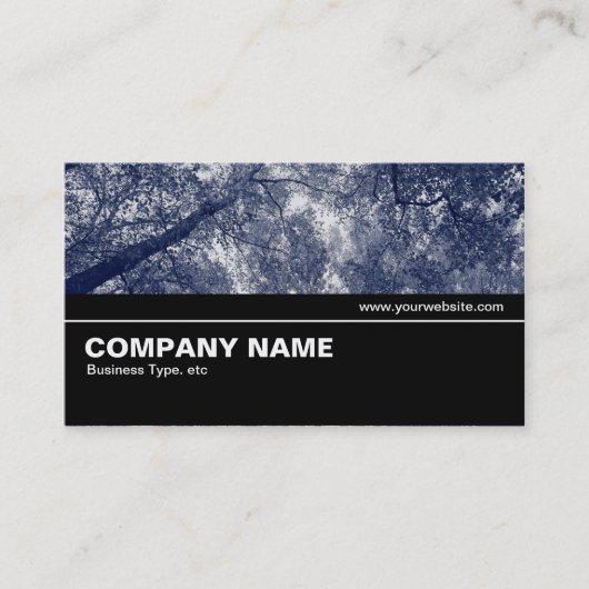 Halbweg V2 014 - Blauer Herbst Visitenkarte (Vorderseite)