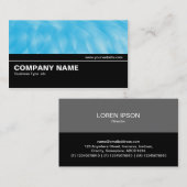 Halbweg V2 017 - Blaue Kurven Visitenkarte (Vorne/Hinten)