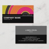 Halbweg V2 023 - Farbiger Kreis 06 Visitenkarte (Vorne/Hinten)