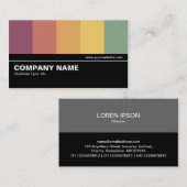 Halbweg V2 05 - Farbstäbe Visitenkarte (Vorne/Hinten)