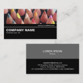 Halbweg V2 08 - Farbstifte Visitenkarte (Vorne/Hinten)