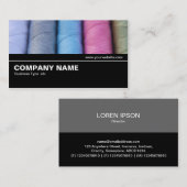 Halbweg V2 - Rollen aus Baumwolle Visitenkarte (Vorne/Hinten)