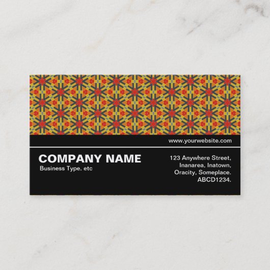 Halbweg V3 016 - Geometrisches Muster 02 Visitenkarte (Vorderseite)