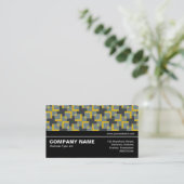 Halbweg V3 018 - Geometrisches Muster 04 Visitenkarte (Stehend Vorderseite)