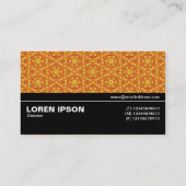 Halbweg V3 022 - Geometrisches Muster 08 Visitenkarte (Rückseite)