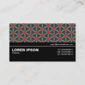 Halbweg V3 023 - Geometrisches Muster 09 Visitenkarte (Rückseite)