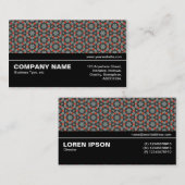 Halbweg V3 024 - Geometrisches Muster 010 Visitenkarte (Vorne/Hinten)
