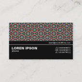 Halbweg V3 024 - Geometrisches Muster 010 Visitenkarte (Rückseite)
