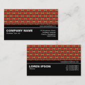 Halbweg V3 026 - Geometrisches Muster 012 Visitenkarte (Vorne/Hinten)