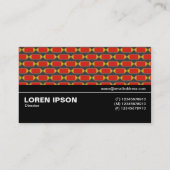 Halbweg V3 026 - Geometrisches Muster 012 Visitenkarte (Rückseite)