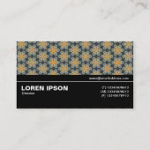 Halbweg V3 030 - Geometrisches Muster 016 Visitenkarte (Rückseite)