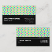 Halbweg V3 032 - Geometrisches Muster 018 Visitenkarte (Vorne/Hinten)