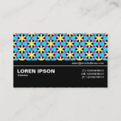 Halbweg V3 033 - Geometrisches Muster 019 Visitenkarte (Rückseite)