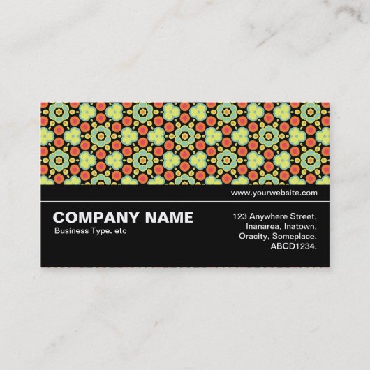 Halbweg V3 035 - Geometrisches Muster 021 Visitenkarte (Vorderseite)