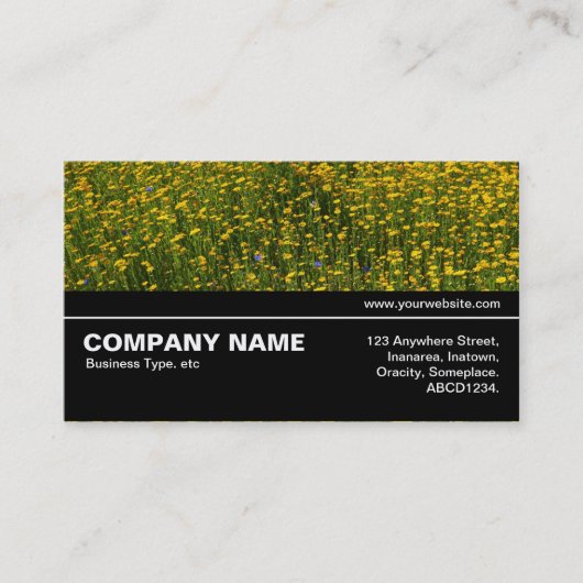 Halbweg V3 037 - Bett aus gelben Milchsorten Visitenkarte (Vorderseite)