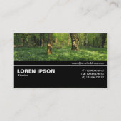 Halbweg V3 038 - Frühjahr im Wald Visitenkarte (Rückseite)
