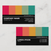 Halbweg V3 03 - Farbstäbe Visitenkarte (Vorne/Hinten)