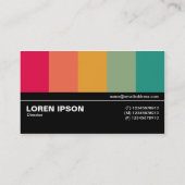 Halbweg V3 03 - Farbstäbe Visitenkarte (Rückseite)