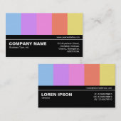 Halbweg V3 05 - Farbstäbe Visitenkarte (Vorne/Hinten)