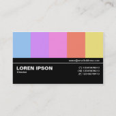 Halbweg V3 05 - Farbstäbe Visitenkarte (Rückseite)