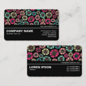 Halbweg V3 - Abstrakte Blume 031023 Visitenkarte (Vorne/Hinten)