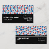 Halbweg V3 - Hexagon-Muster 05 Visitenkarte (Vorne/Hinten)