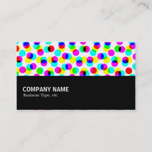 Halbwegs - Farbhalftonmuster Visitenkarte