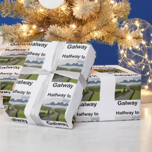 Halbwegs nach Galway Road Trip Party Geschenkpapier