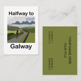 Halbwegs nach Galway Roadtrip-Reise Visitenkarte