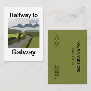 Halbwegs nach Galway Roadtrip-Reise Visitenkarte