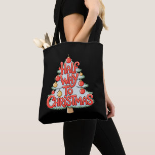Halbwegs zu Weihnachtsbaum-Ornamenten Lustiges Xma Tasche