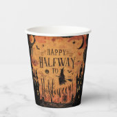 Halbwegs zum Halloween-Partybedarf Pappbecher (Vorderseite)