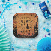 Halbwegs zur Halloween-Partydekoration Pappteller (Party)