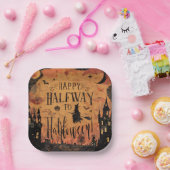 Halbwegs zur Halloween-Partydekoration Pappteller (Party)